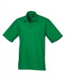 overhemd korte mouw Popeline premier PR202 emerald